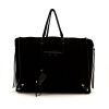 Balenciaga Papier A4 shopping bag in black suede - 360 thumbnail