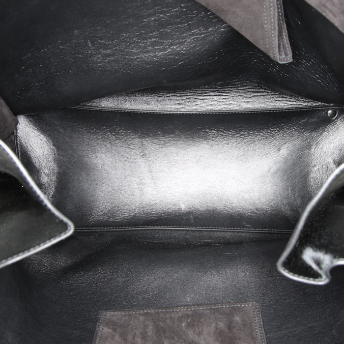 Bolso Cabás Balenciaga Papier A4 en ante negro - Detail D2