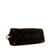 Balenciaga Papier A4 shopping bag in black suede - Detail D4 thumbnail