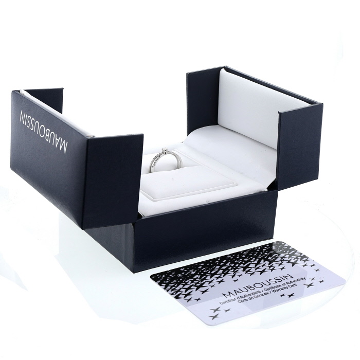 Anello Mauboussin A La Croisée des Chemins in oro bianco e diamanti - Detail D2