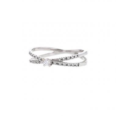 Mauboussin A La Croisée des Chemins ring in white gold and diamonds