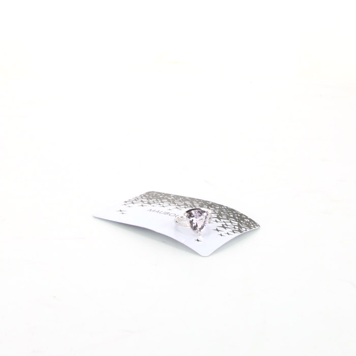 Mauboussin Mes Couleurs à Toi ring in white gold,  Rose de France amethyst and diamonds and in amethyst - Detail D2