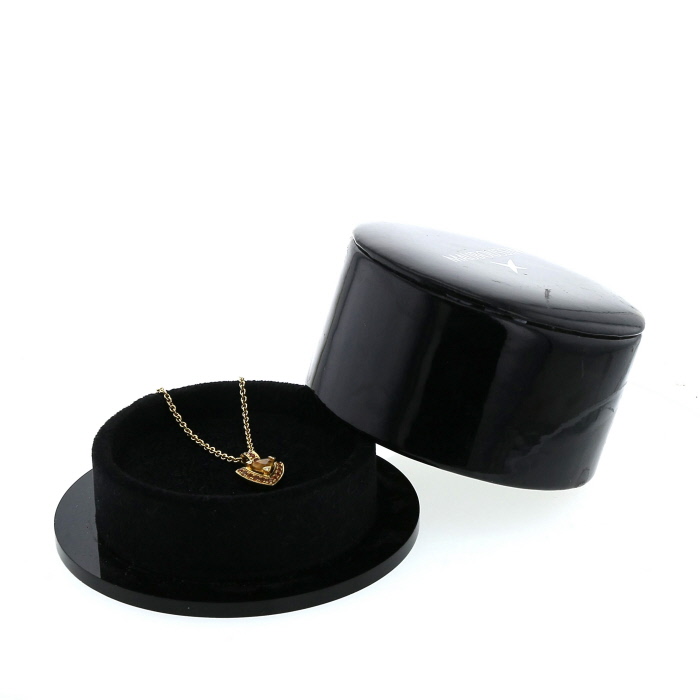 Collar Mauboussin Tellement subtile pour toi en oro amarillo, citrino, zafiros naranjas y diamantes - Detail D2