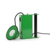 Gae Aulenti & Piero Castiglioni, "Minibox" bedside lamp, in green lacquered metal, Stilnovo edition, stamped, designed in1979, edition of the 1980's - Detail D1 thumbnail