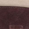 Chloé Drew small model shoulder bag in plum leather and plum suede - Detail D3 thumbnail