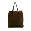 Fendi shopping bag in brown monogram canvas - 360 thumbnail