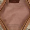 Gucci Boston handbag in beige logo canvas and brown leather - Detail D3 thumbnail