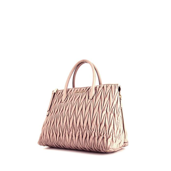 Miu Miu Leather Handle Bag - Pink Handle Bags, Handbags