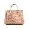 Miu Miu Matelassé handbag in varnished pink quilted leather - 360 thumbnail