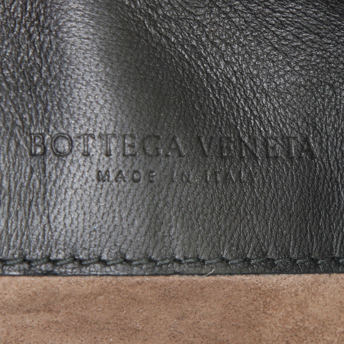 Borsa Bottega Veneta Olimpia in pelle intrecciata nera - Detail D4