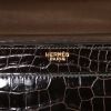 Borsa Hermès Palonnier in coccodrillo marrone - Detail D3 thumbnail