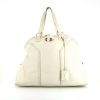 Yves Saint Laurent Muse large model handbag in white leather - 360 thumbnail