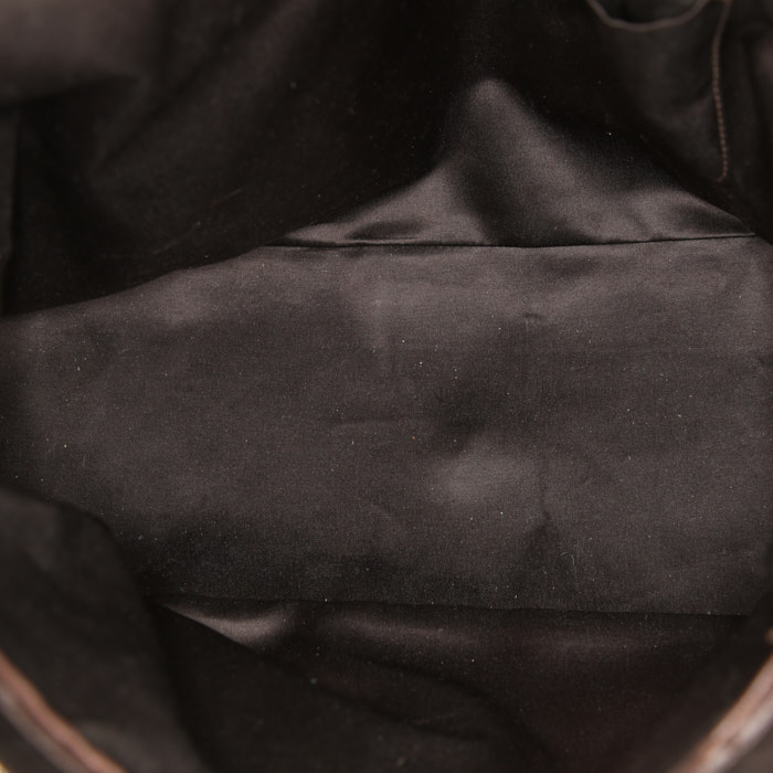 Bolso de mano Yves Saint Laurent Muse modelo grande en cuero blanco - Detail D2