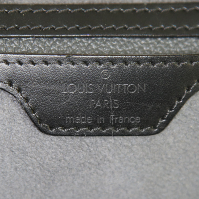Mochila Louis Vuitton Mabillon en cuero Epi negro - Detail D3