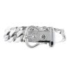 Bracelet souple Hermès Boucle Sellier moyen modèle en argent - 00pp thumbnail