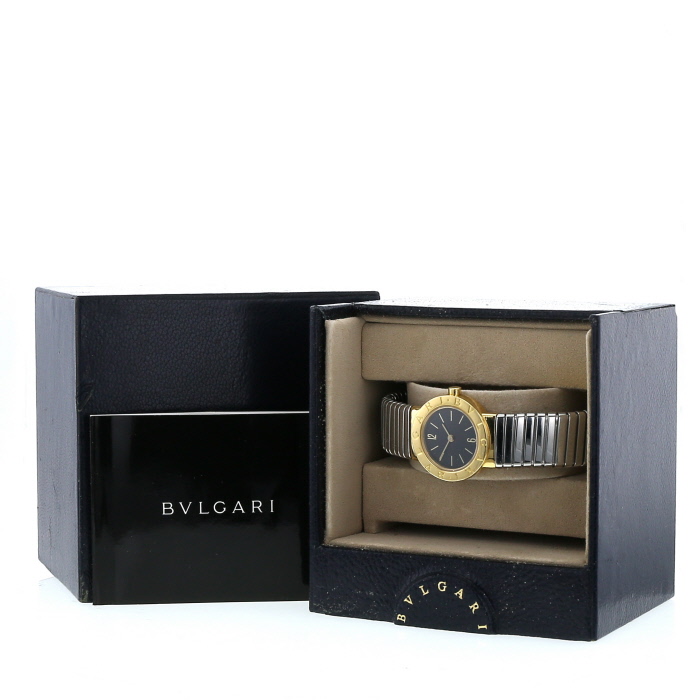 Bulgari Tubogas watch in gold and stainless steel Ref:  BB232T Circa  1983 - Detail D2