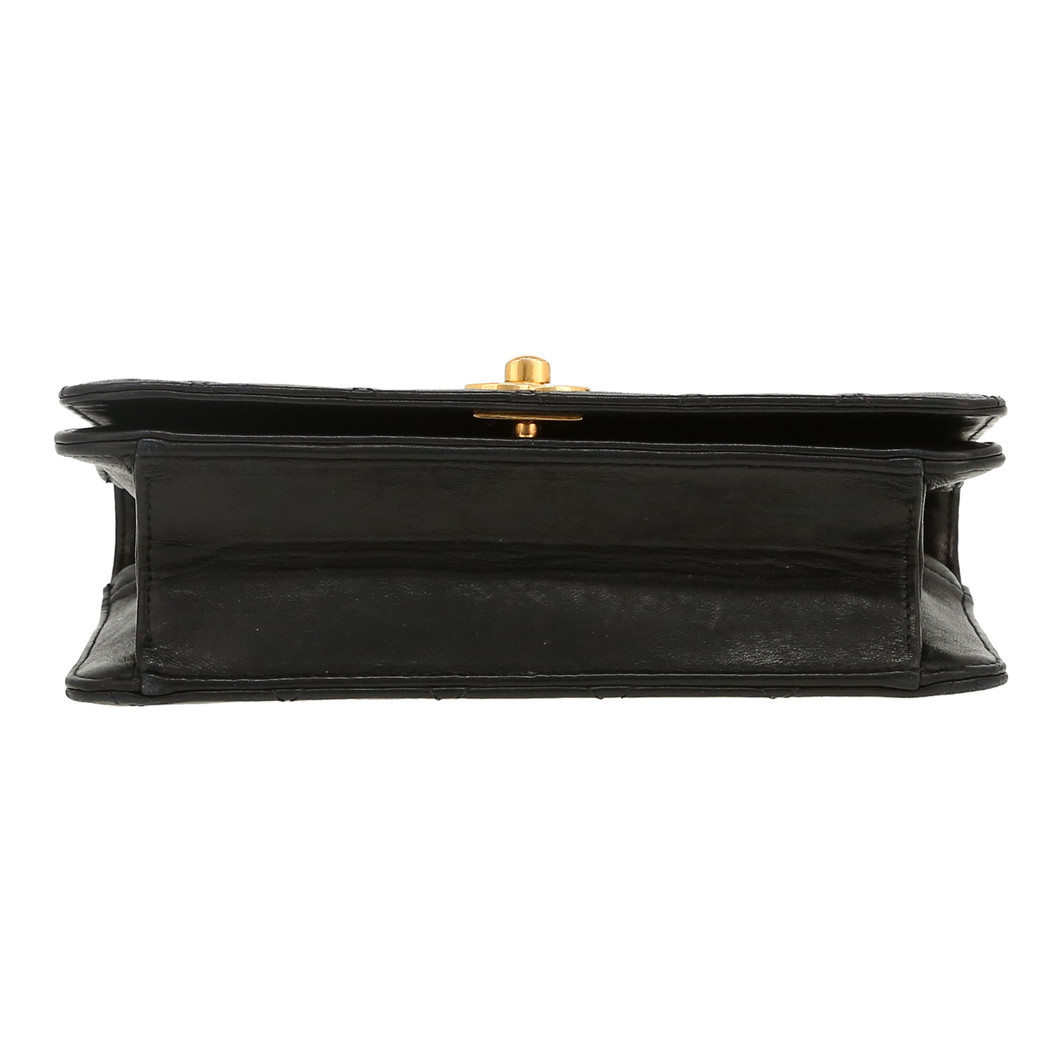 Borsa da spalla o a mano Chanel Mademoiselle in pelle trapuntata nera - Detail D1