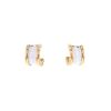 Bulgari B.Zero1 earrings in pink gold and ceramic - 00pp thumbnail