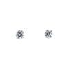 Paire de puces d'oreilles Cartier Diamant Classique en platine et diamants (0,20 carat x 2) - 00pp thumbnail