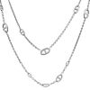 Hermes Farandole long necklace in silver - 00pp thumbnail
