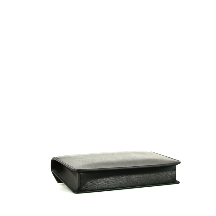 Bolso bandolera Salvatore Ferragamo en cuero negro - Detail D4