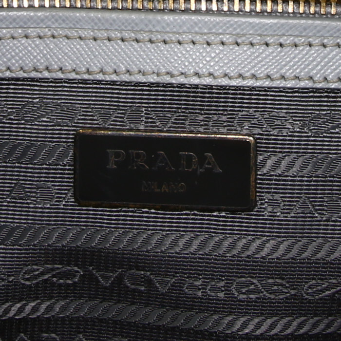 Borsa Prada  Galleria in pelle grigia - Detail D4