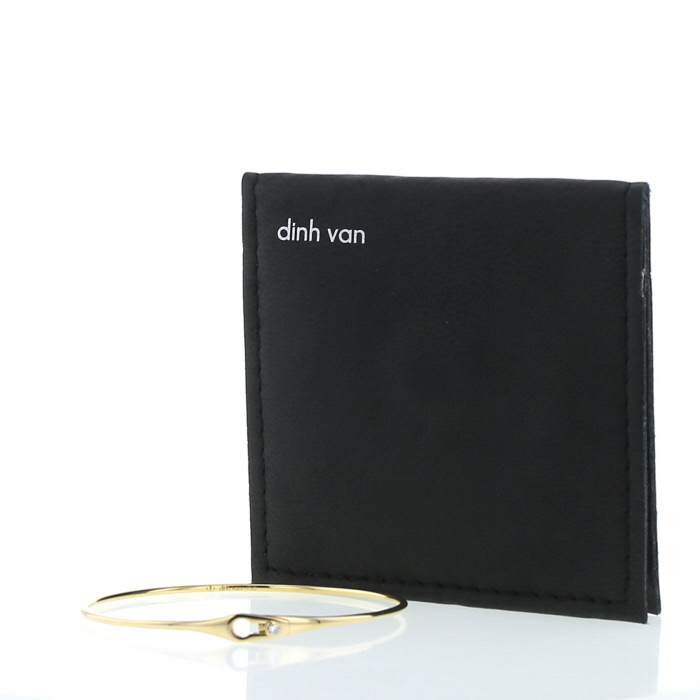 Bracelet Dinh Van Serrure moyen modèle en or jaune et diamant - Detail D2