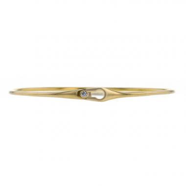 Dinh Van Serrure medium model bracelet in yellow gold and diamond