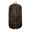 Funda protectora para ropa Louis Vuitton Porte-habits en lona Monogram marrón y cuero natural - Detail D2 thumbnail