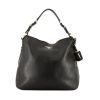 Prada handbag in black grained leather - 360 thumbnail