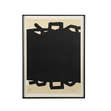 Eduardo Chillida, "Sans titre", lithographie en noir sur papier, cachet de l'artiste, numérotée en encadrée, de 1999