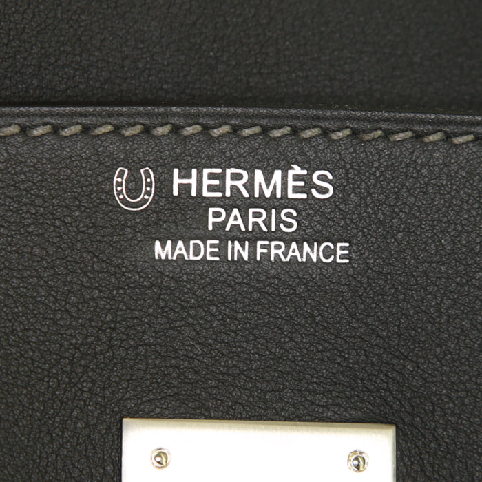 Hermès  Birkin 35 cm handbag  in black Swift leather - Detail D3