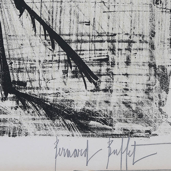 Bernard Buffet (1928-1999), La Guêpe - 1967, Lithographie en couleurs sur papier - Detail D2