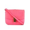 Céline Classic Box shoulder bag in pink python - 360 thumbnail