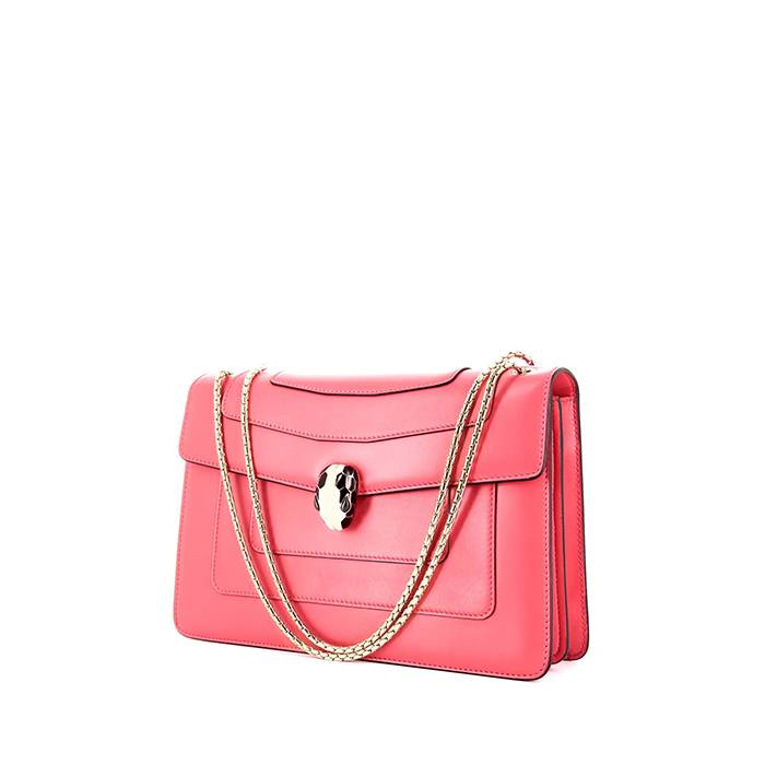 Bvlgari - Authenticated Serpenti Handbag - Leather Pink for Women, Never Worn