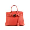 Hermes Birkin 30 cm handbag in red Garance togo leather - 360 thumbnail