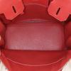 Bolso de mano Hermes Birkin 30 cm en cuero togo rojo Garance - Detail D2 thumbnail