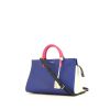 Saint Laurent Rive Gauche handbag in blue, pink, white and black leather - 00pp thumbnail