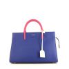 Saint Laurent Rive Gauche handbag in blue, pink, white and black leather - 360 thumbnail
