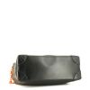 Borsa a tracolla Louis Vuitton Steamer Bag modello piccolo in tela monogram cerata marrone e pelle nera - Detail D5 thumbnail