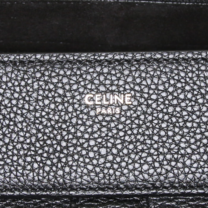 Sac 24 heures Celine en cuir grainé noir - Detail D3