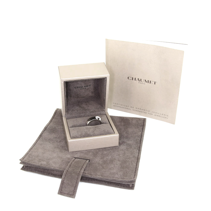 Chaumet Lien medium model ring in white gold and diamonds - Detail D2