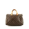 Louis Vuitton Speedy 35 handbag in brown monogram canvas and natural leather - 360 thumbnail