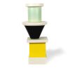 Ettore Sottsass, "Vaso" totem vase, in enamelled ceramic, Tendentse edition, Alessio Sarri production, editor stamp, designed in 1986 - Detail D1 thumbnail