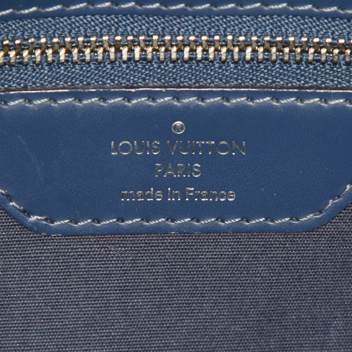 Bolso de mano Louis Vuitton Brea en cuero Epi azul marino - Detail D4