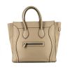 Celine Luggage large model handbag in beige grained leather - 360 thumbnail