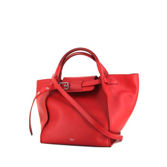 Celine Big Bag shopping bag in red leather - 00pp