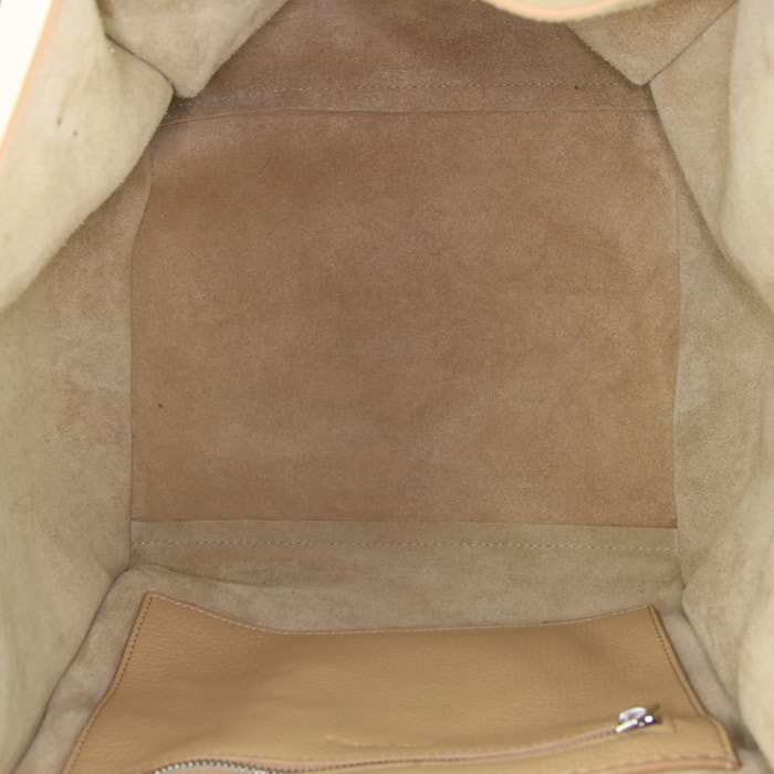 Sac à main Celine  Big Bag en cuir grainé beige - Detail D3