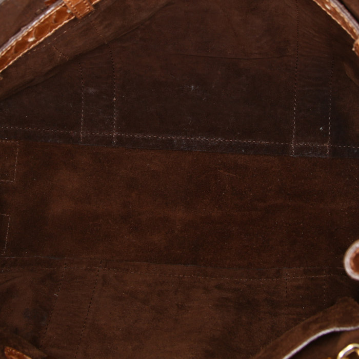 Mulberry Bayswater handbag in brown python - Detail D2