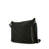 Louis Vuitton Messenger shoulder bag in black damier canvas and brown leather - 00pp thumbnail